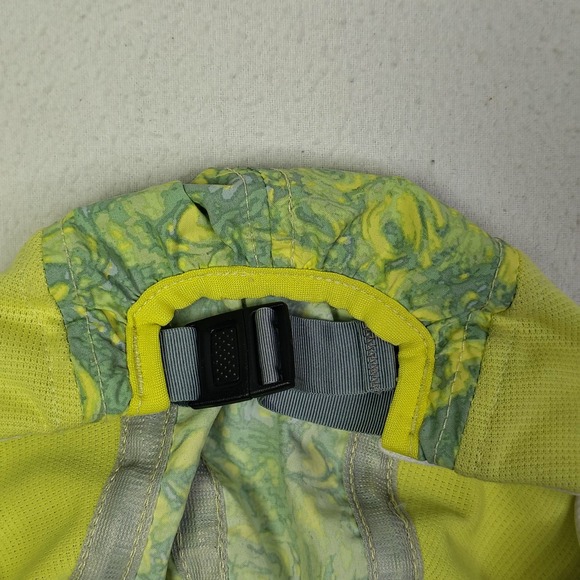 Vintage Patagonia Duckbill Cap Hat Yellow Green 4 Panel Marble Print 2002 52060 main image 10